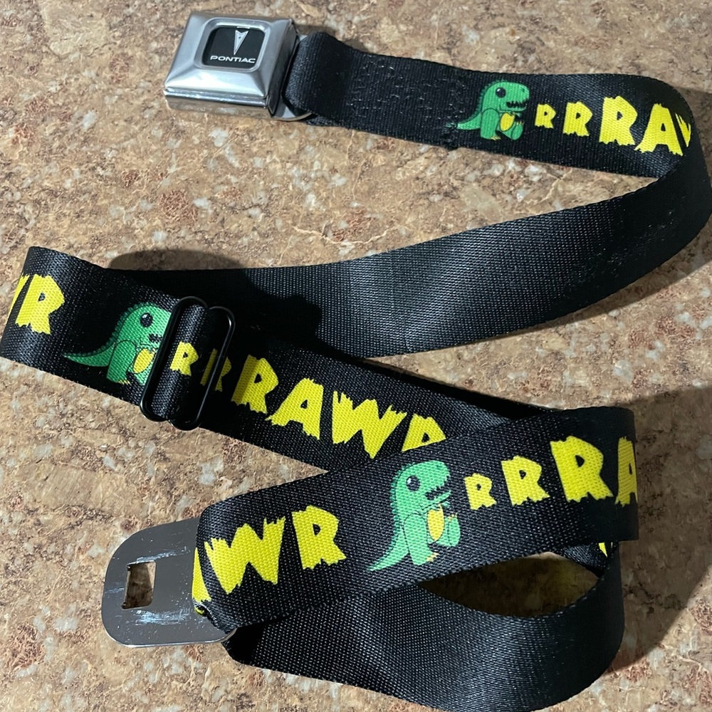 Dinosaur rawr xD unisex belt emo scene kid e girl hot topic belt black tik tok